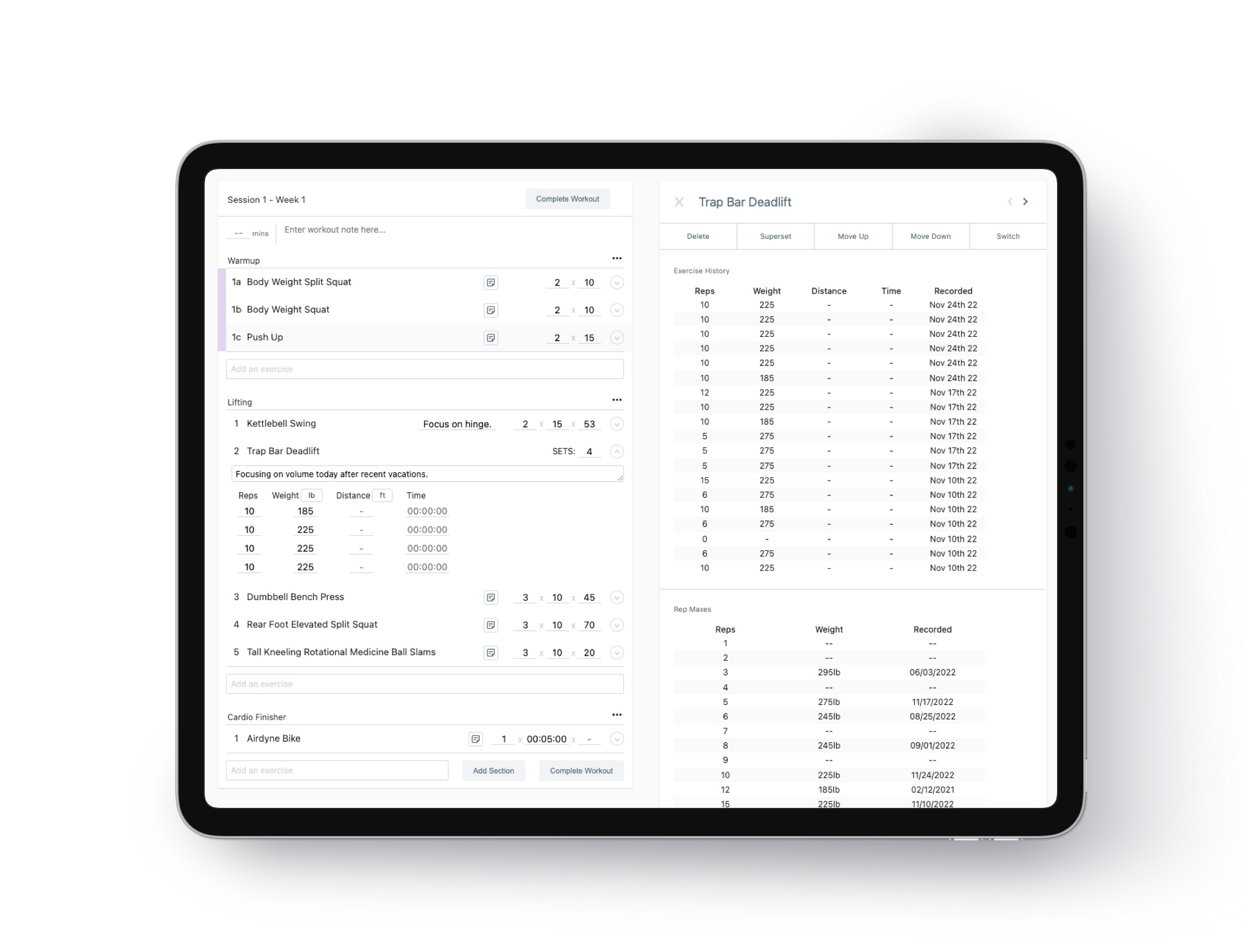 strengthportal-workout-tracking